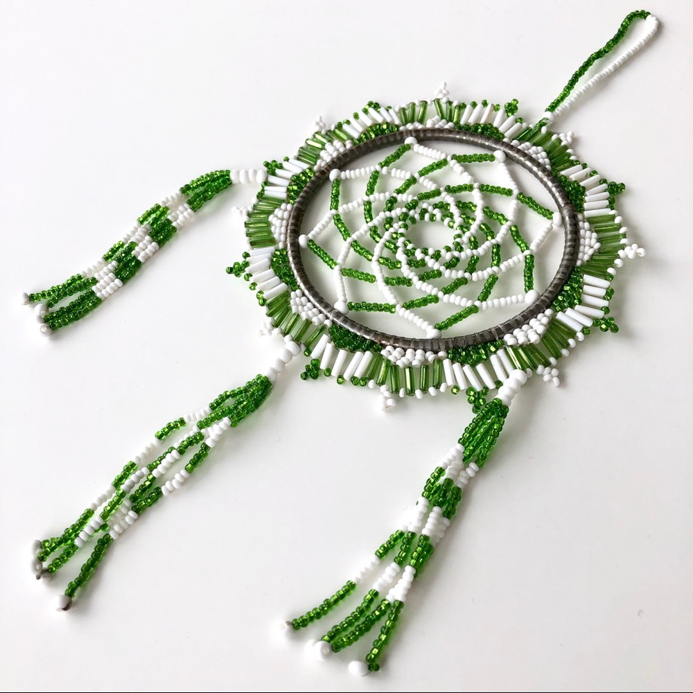 Beautifully Crafted Beaded Dream Catcher Ornament - Picture 7 of 12